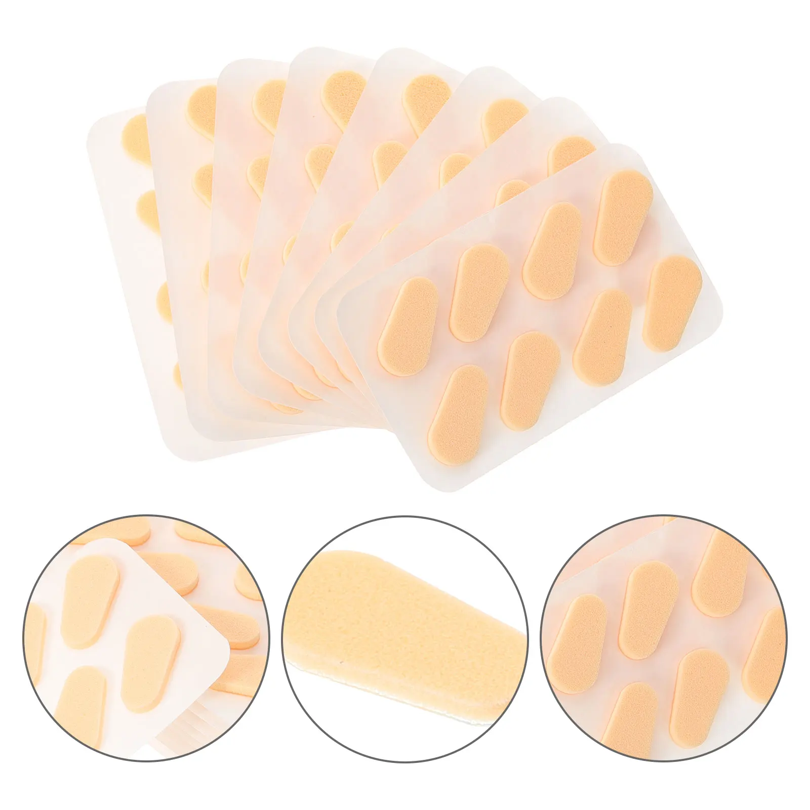 

36 Pairs Nose Pads Self Adhesive Anti Self Adhesive Nose Pads Slip Beige for Glasses Sunglasses Plastic Frames