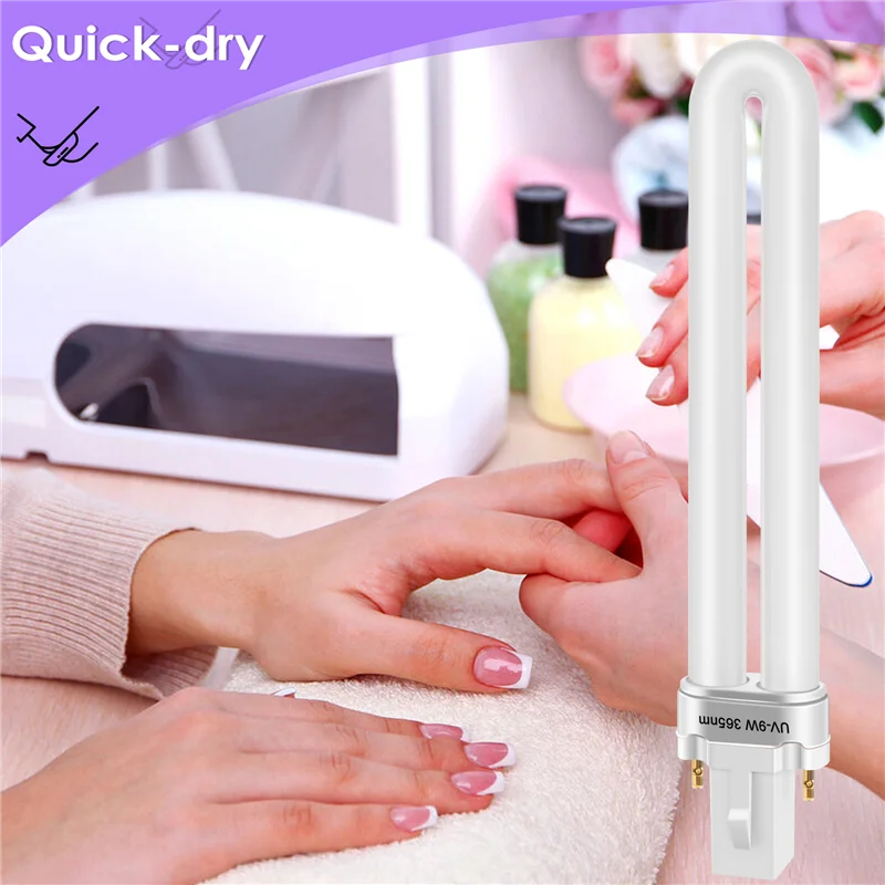 

Свежая 9 Вт УФ-машина для ногтей 365 Нм Лампа накаливания