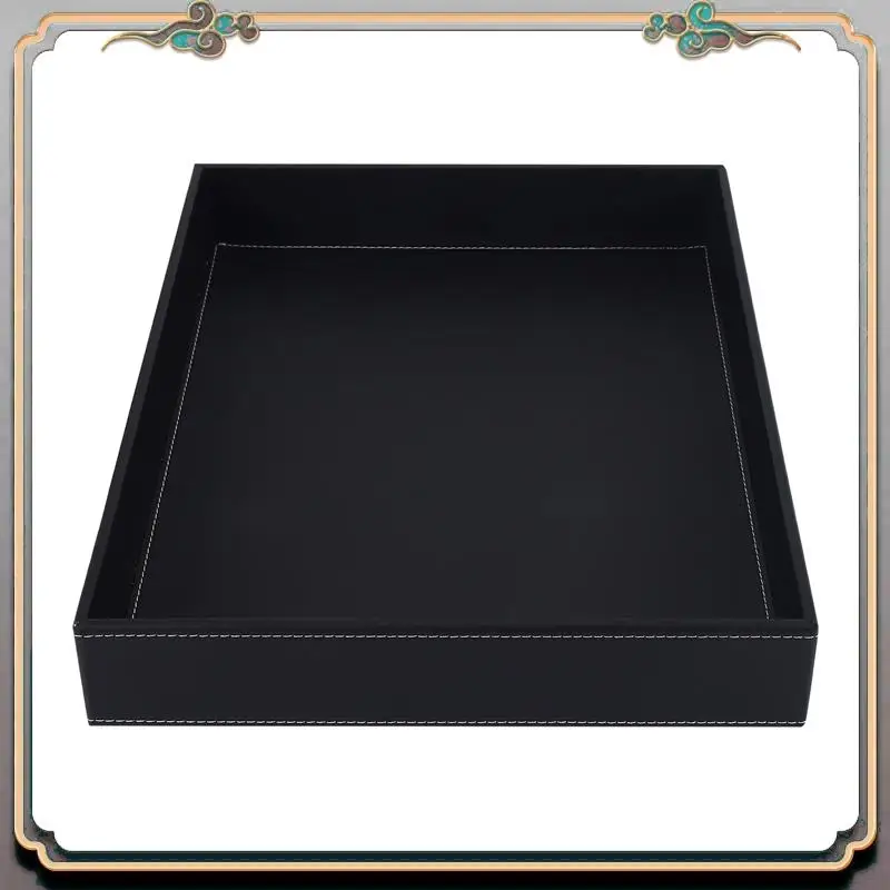 

A46M-PU кожаный органайзер для шкафов, лоток для шкафа, декоративный настольный органайзер для хранения вещей, лоток для смены, монет, ключей, телефона