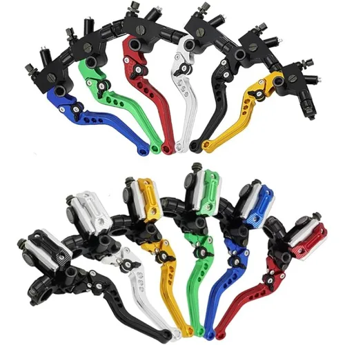 Imagen 2 del producto Cilindro maestro de freno Universal para motocicleta, palanca de embrague hidráulico de 22MM, mango de embrague de freno de ajuste para motocicleta Honda Yamaha