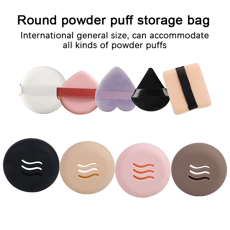 Make-up Schwamm halter atmungsaktive kosmetische Puff halter Box umwelt freundliche Silikon Multi-Loch Beauty Puder Puff Aufbewahrung koffer