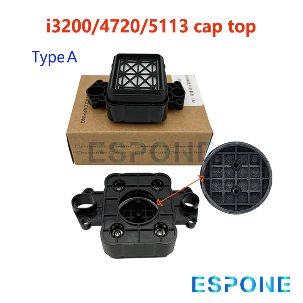 ESPONE 2 Piezas de Tapas de Cabezal de Impresión Compatibles con Impresoras Epson I3200 4720 5113, Repuestos para Estación de Cabezal de Impresora de Inyección de Tinta