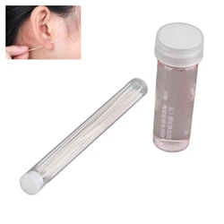 Ear Piercing Cleaning Kit Deodorant Blocking Free Cleaning Ears Holes Tools 15ml Solution 70pcs Lines