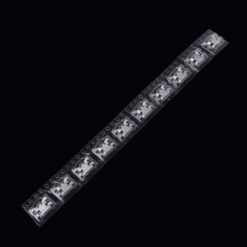 

10 Pcs Micro USB Type B 5 Pin Female Socket Connector For Tablet Phone Charging top sale