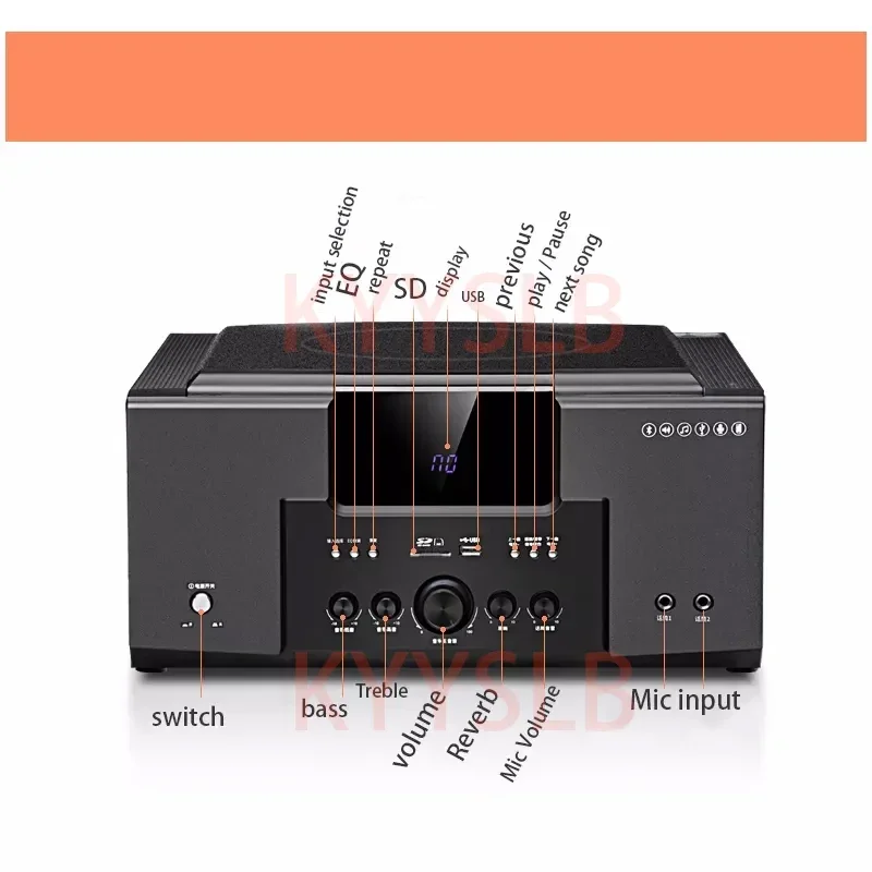 KYYSLB 5.1 Home Theater Sound System Audio Set Living Room Home Amplifier Speakers Audio 3d Surround TV K Song Speaker