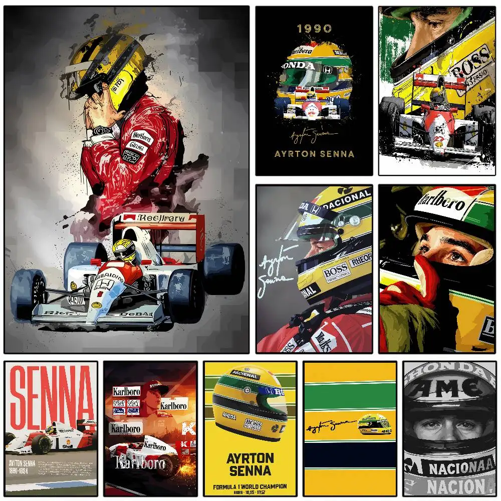 arte-em-tela-estilo-caligrafia-f1-ayrton-senna-–-decoracao-de-parede-resistente-a-rugas-a-prova-d'agua-e-duravel-adequada-para-varios-espacos