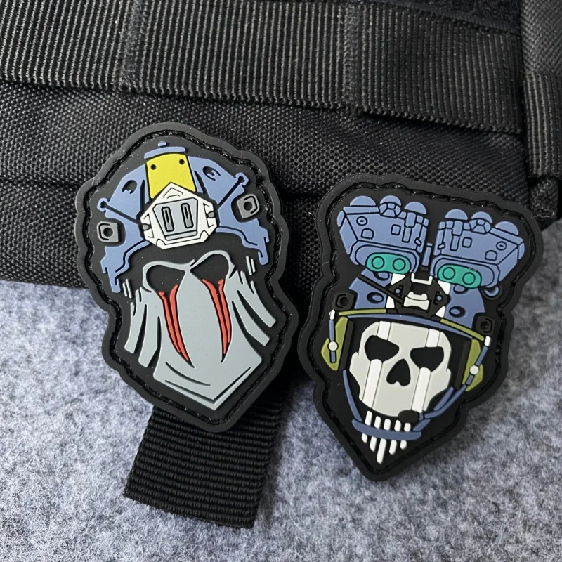 

Call of Duty COD20 Night Warfare Ghost Custom PVC Patch Hook and Loop Team 141 Backpack Tactical Stickers Morale Badge Armband