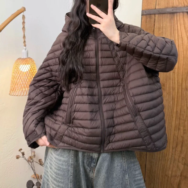 Women's Down Jacket 2025 Winter New Arrival Korean Style Oversized Hooded Fashion Thickened Warm Coat