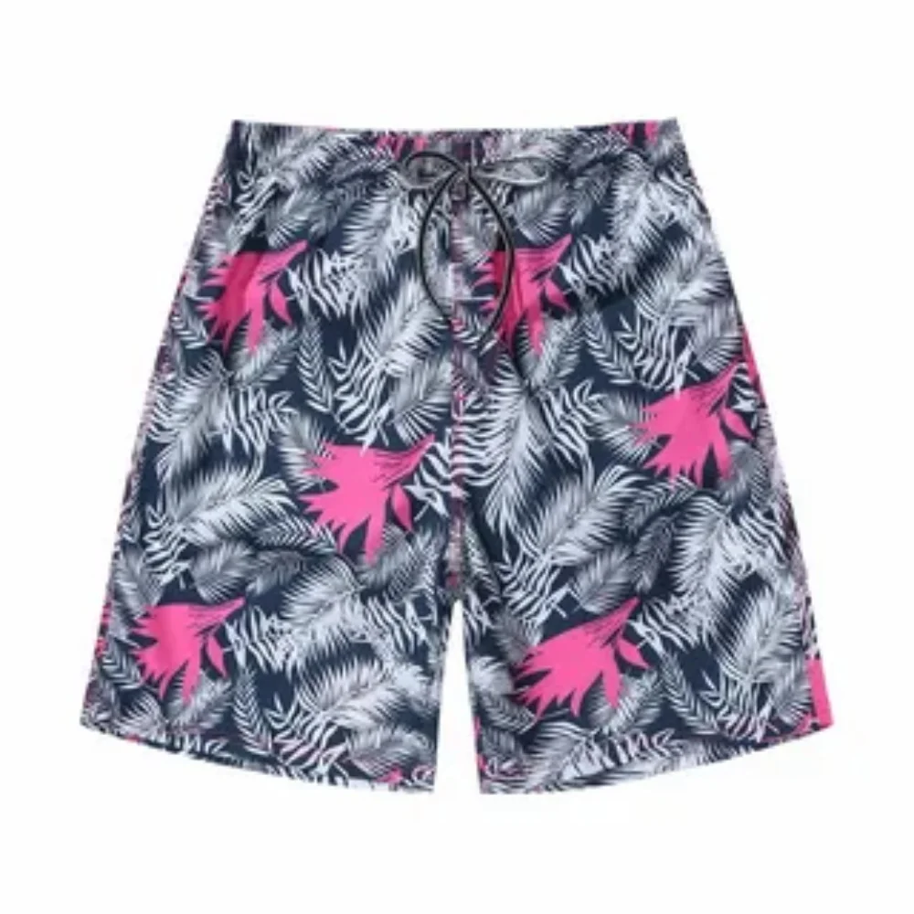 Picture 6: 2025 Men's 3D gradient Flamingo print beach Shorts, fashionable swimwear shorts, quick-drying, stylish and breathable shorts