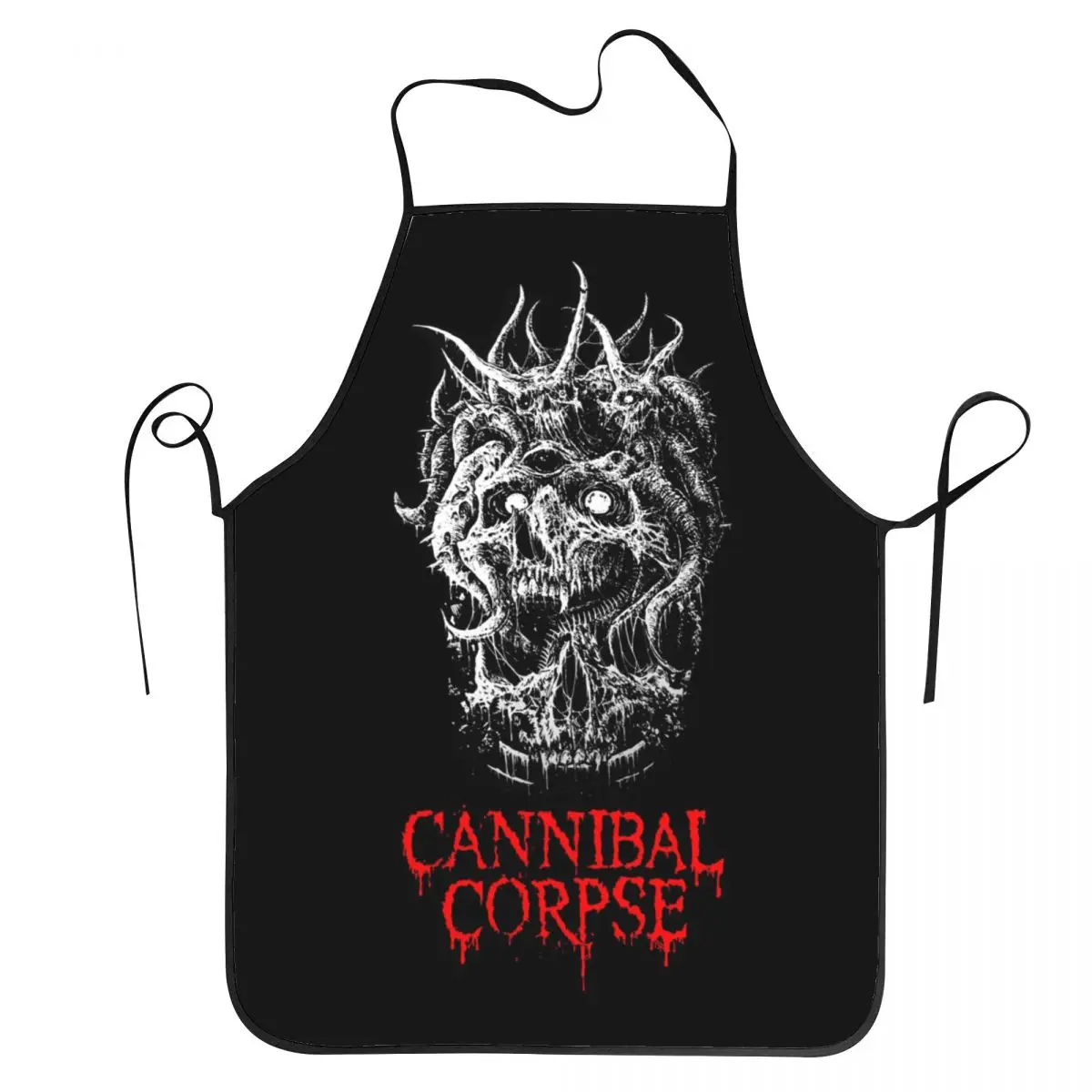 Cannibal Corpse Metal Skateboard Aprons Chef Baking Tablier Sleeveless Bib Kitchen Cleaning Pinafore for Women Men Gardening