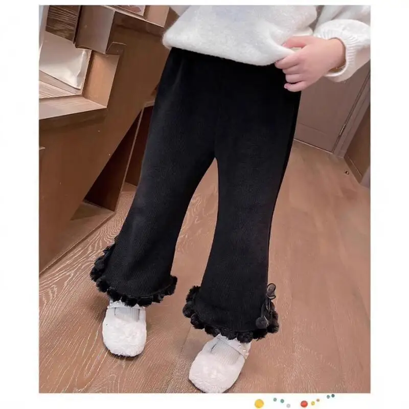 Kawaii Casual Long Pants Fashion Children S Clothing Girls Leggings Autumn Winter 2024 New Elastic Pants For Baby Girls Casual