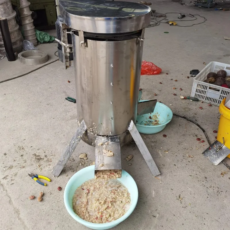 Multifunctional Engine-Powered Crushing Pitting Pulping Machine Mango Pitting-Removing Residue-Pulp Separator 20kg/h Capacity