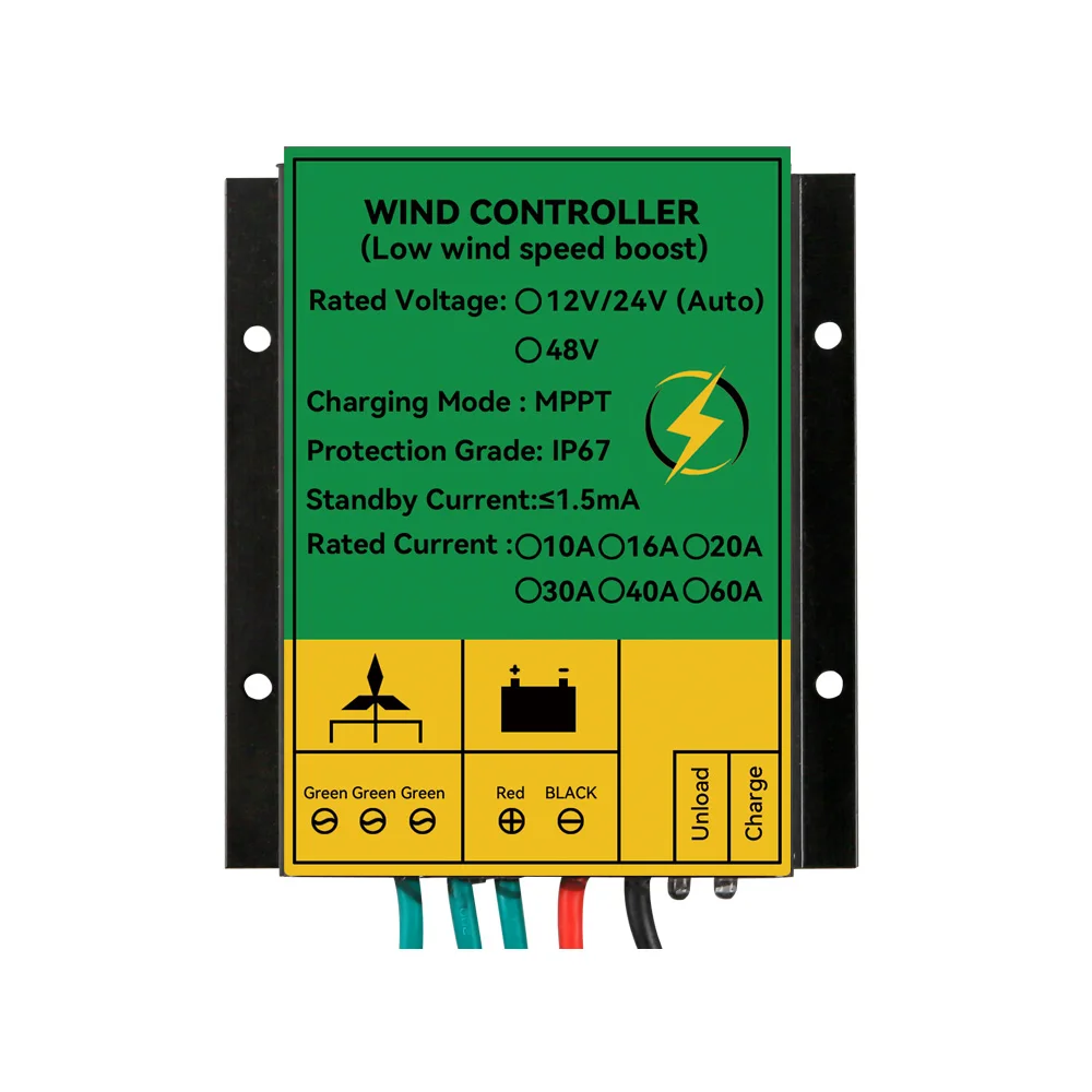 MPPT Wind Charge Controller For Wind Turbine 12v 24v AUTO 48V Low Wind Speed Volatge Regulator for Wind Generator Three Phase