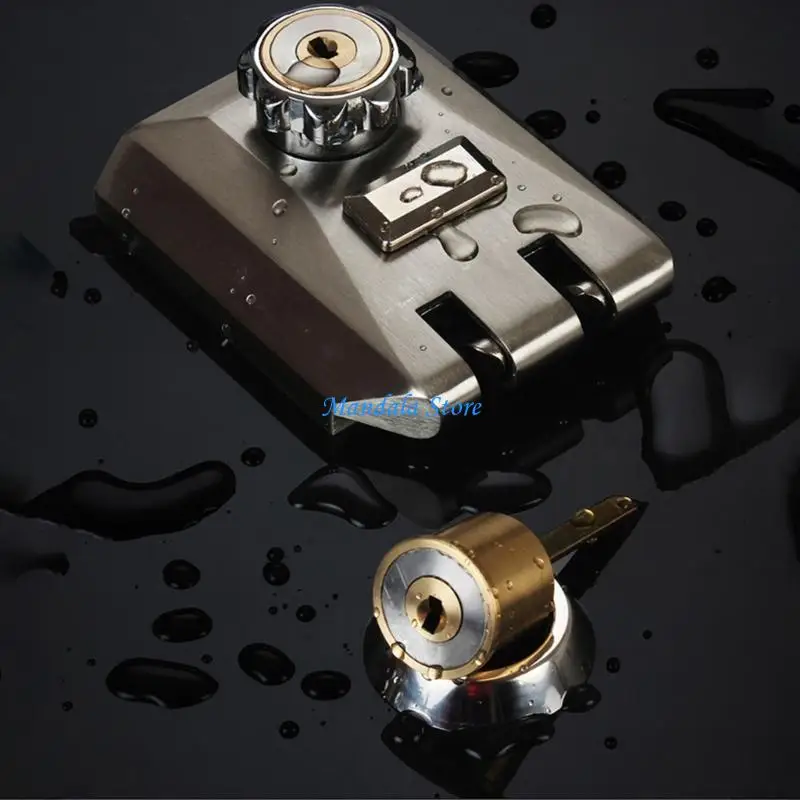 U2JC قفل باب مضاد للسرقة مع مفتاح اسطوانة واحدة قفل بوابة الباب الخارجي الثقيلة قفل باب من جانب واحد للباب الأمامي