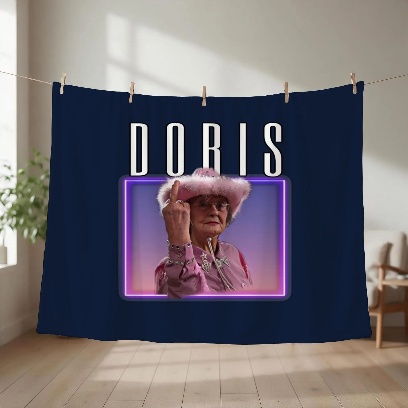 Doris Retro Gavin amp Stacey Throw Blanket couch cozy soft plush fuzzy picnic outdoor blanket