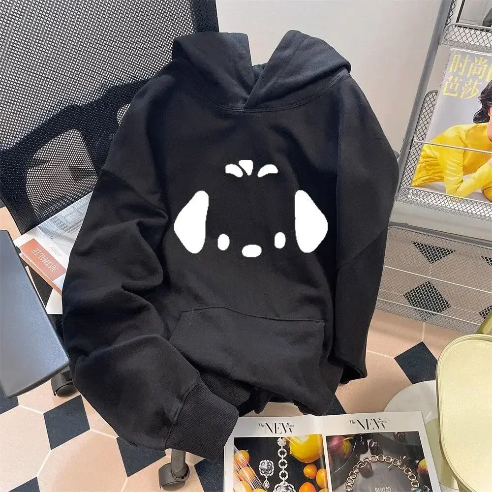 Sanrio Kawaii Pochacco Coat Girl Cute Cartoon Loose Casual Hooded Student Ins Anime Fashion Children's Autumn Sweatshirt Gift