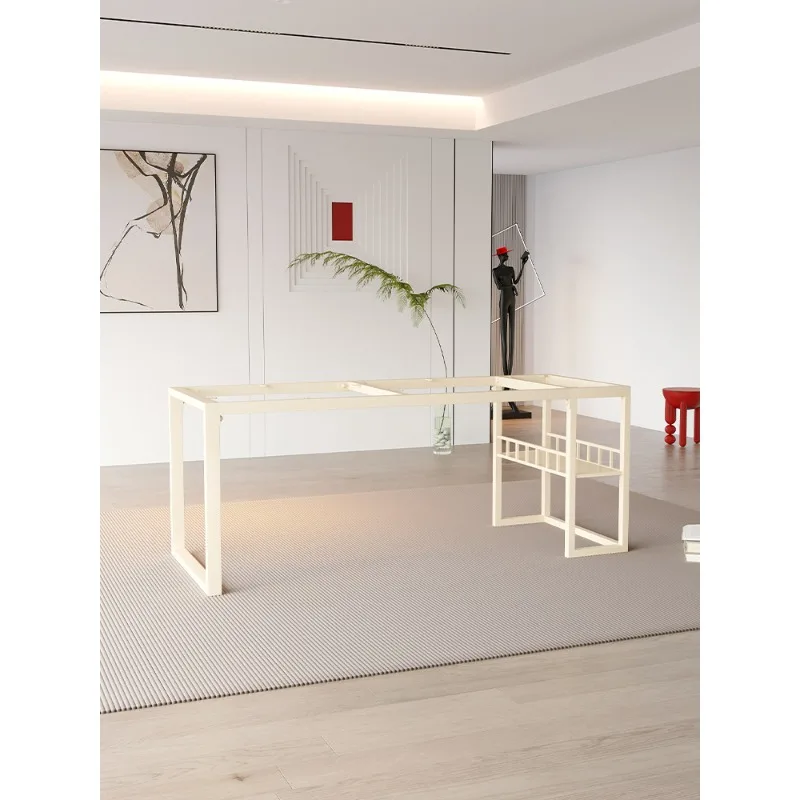 Spot rock slab table legs marble tea table bracket stainless steel table frame large plate desk feet metal wrought iron base