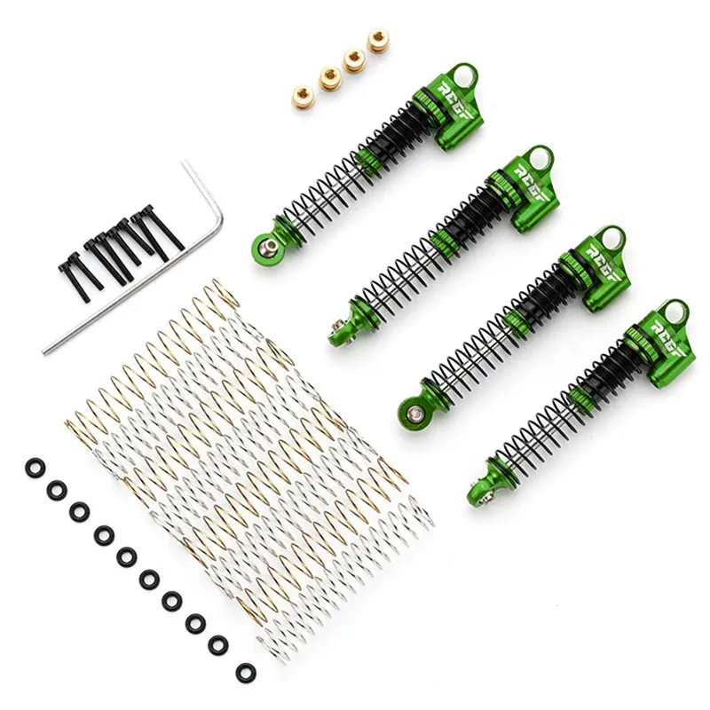 1/24 Aluminum Alloy CNC Machined Negative Pressure Shock Damper For AXIAL SCX24 RC Car Part RC Car Accessories Green