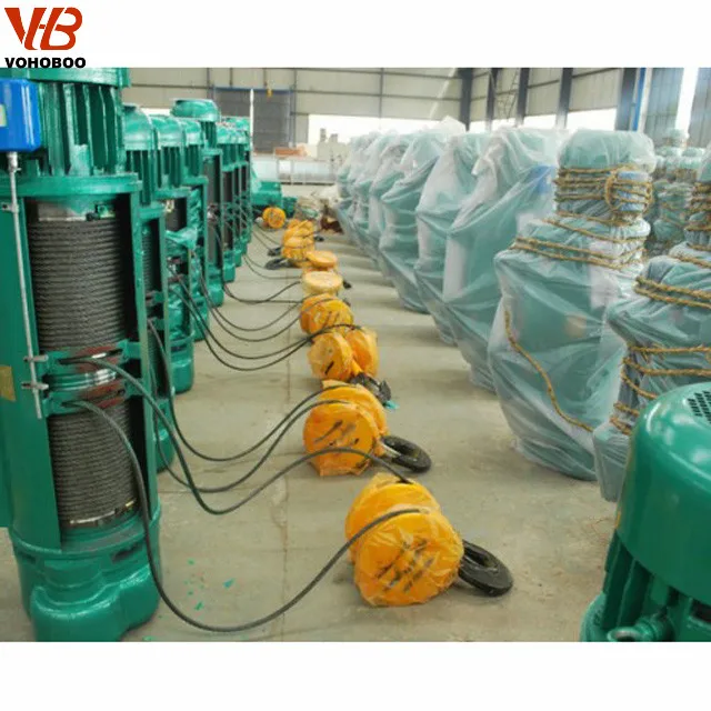 Factory Direct Electric Hoist CD1 MD1 5 Ton 10Ton 25ton Wire Rope Hoist Single Phase 380V Moveable Metal Construction Mining
