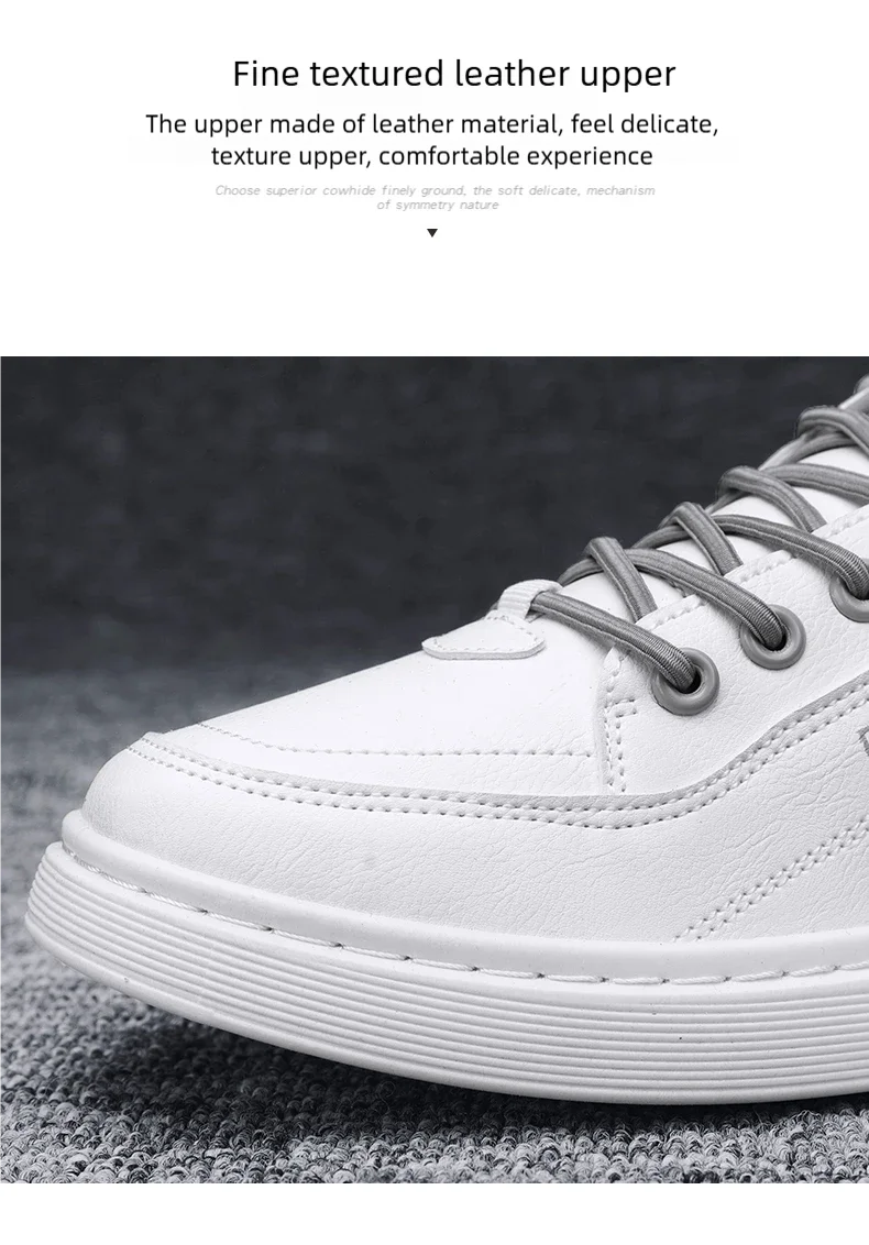 Herren Slip-On Freizeitschuhe für alle Jahreszeiten, neue atmungsaktive, leichte, weichsohlige Outdoor-Flachschuhe, Studenten-Whiteboard-Schuhe – Detail 4