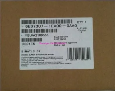 6ES7307-1EA00-0AA0 SIMATIC S7-300 adjustable power supply PS307 Brand new and original