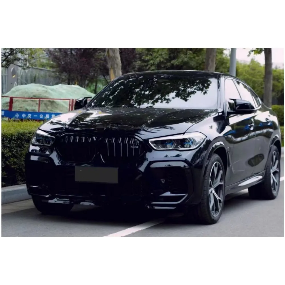 pp Body Kit for   X6 G06 2019-2023 Upgrade X6M Front Rear Bumper With Grille Rear Diffuser With Tip, Easy Installation