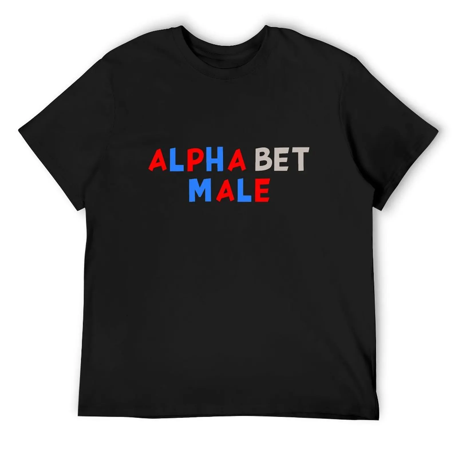 

Alpha Male - Red/Blue T-Shirt plus size clothes Personalized t-shirt customs t shirts for men cotton