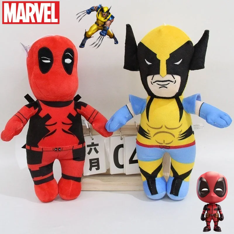 

Новая серия Marvel «Дэдпул Росомаха», милые креативные аниме-мультяшные куклы для мальчиков и девочек, модные мягкие игрушки, праздничные подарки