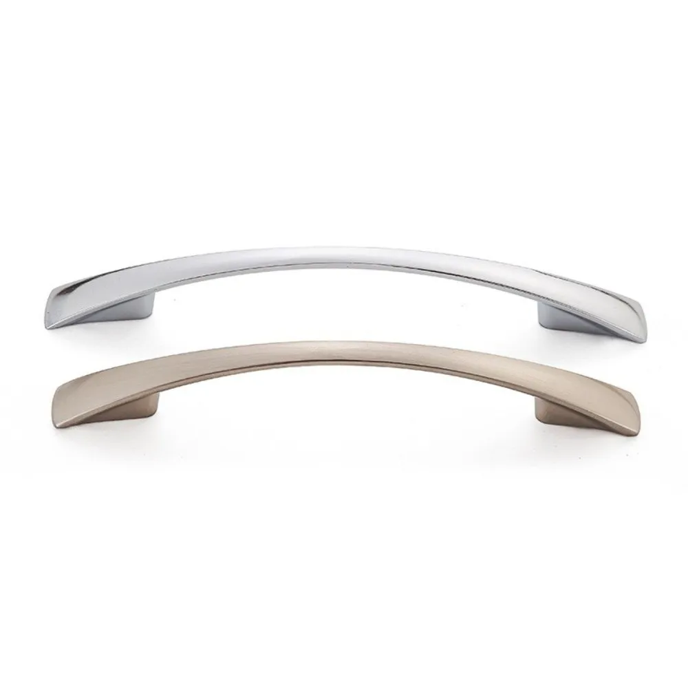 2PCS Curved Profile Cabinet Handles Solid Structure Pull Style Cupboard Handles Curved Handle Screw Mounting Cabinet Knobs