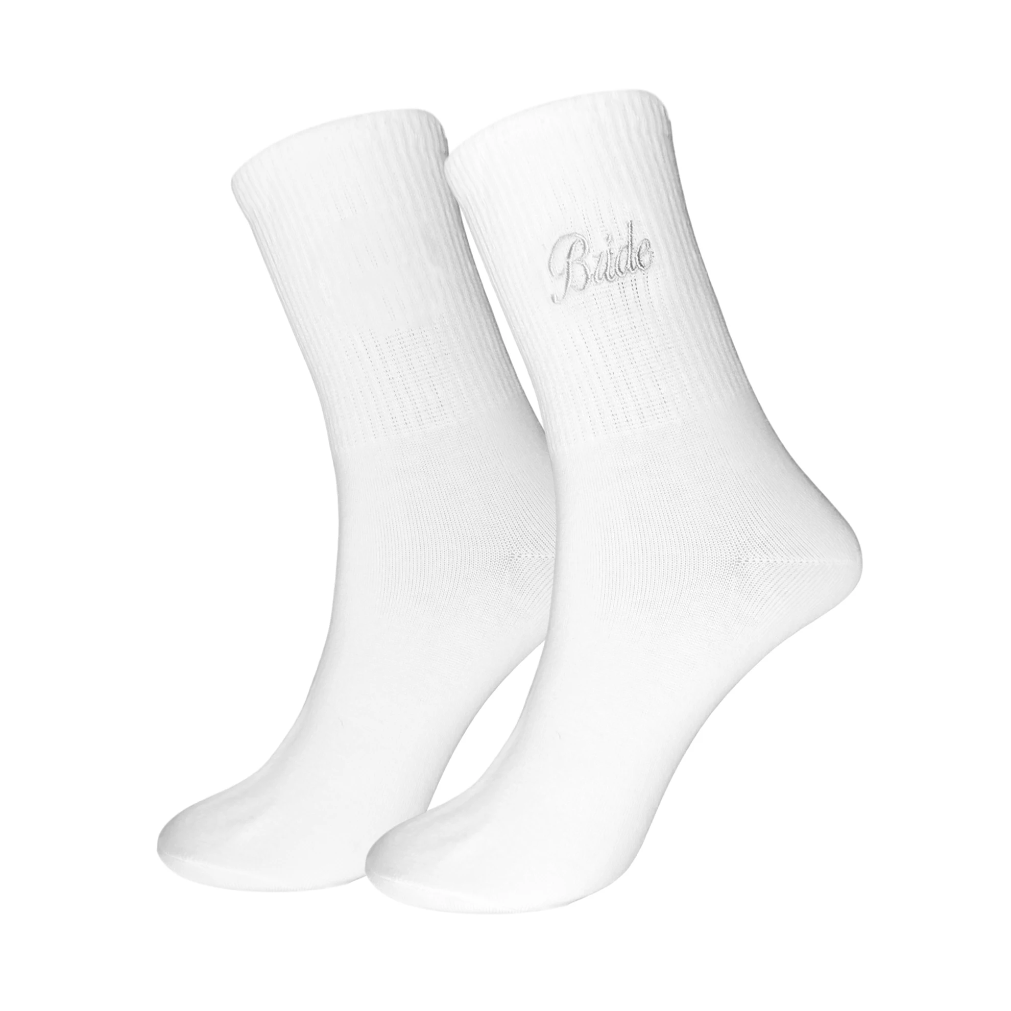 Chaussettes brodées de mariée, cadeaux pour fête prénuptiale, fête de fiançailles, propositions, pour future mariée d'équipe