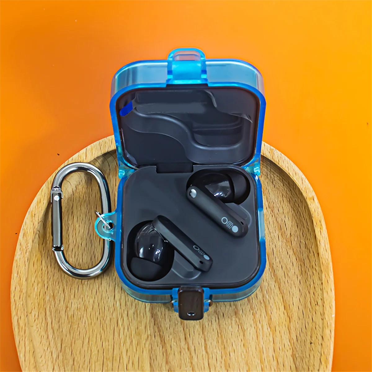 DQ2G Custodia protettiva per auricolari Bluetooth CMF Buds Pro 2 Materiale TPU Interruttore Custodia trasparente Tinta unita Copertura semplice B