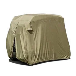 Weatherproof Cart Cover Rain Cover For Golf Cart Middle Opening Design Protects Against Rain And Snow Rubber Band Drawstring