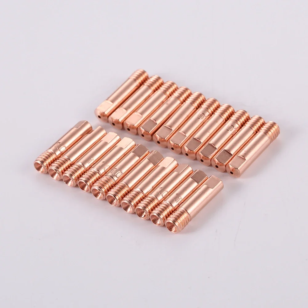 20/40/80PCS 0.8mm/1mm/1.2mm Tip Gas Nozzle MIG/MAG Welding Nozzle Contact Tips Gas Diffuser Connector Holder Conductive Nozzle