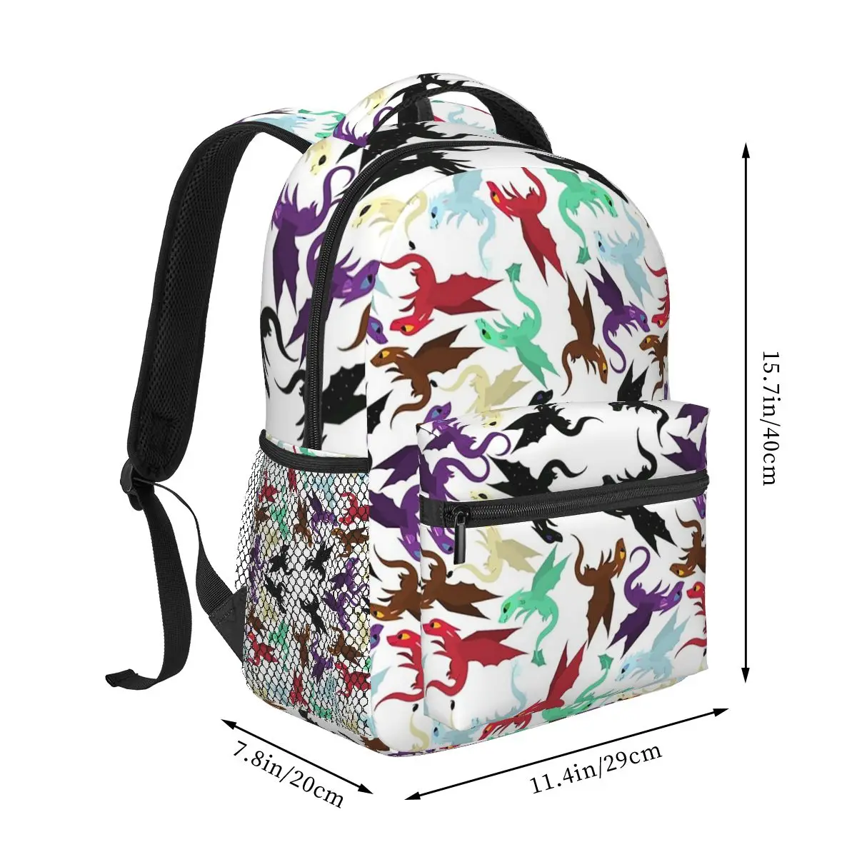 Wings Of Fire Pyrrhia Pattern Backpacks Boys Girls Bookbag Children School Bags Kids Rucksack Shoulder Bag Large Capacity