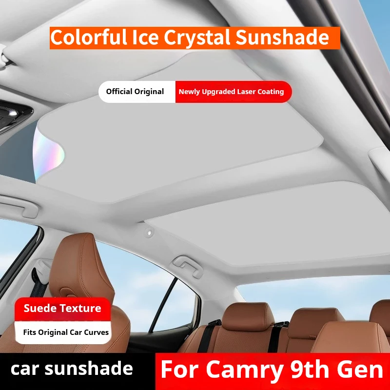 For Toyota Camry 9th Gen 2024-2026 Roof Glass Sunshade Sunroof Cover Heat Shield UV Protection Interior Accessories