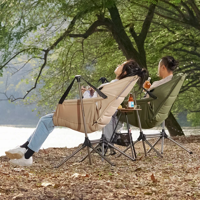 Outdoor Folding Rocking Chair Portable Adjustable Outdoor Camping Rocking Chair Leisure Courtyard Swing Chair Lying Chair AliExpress