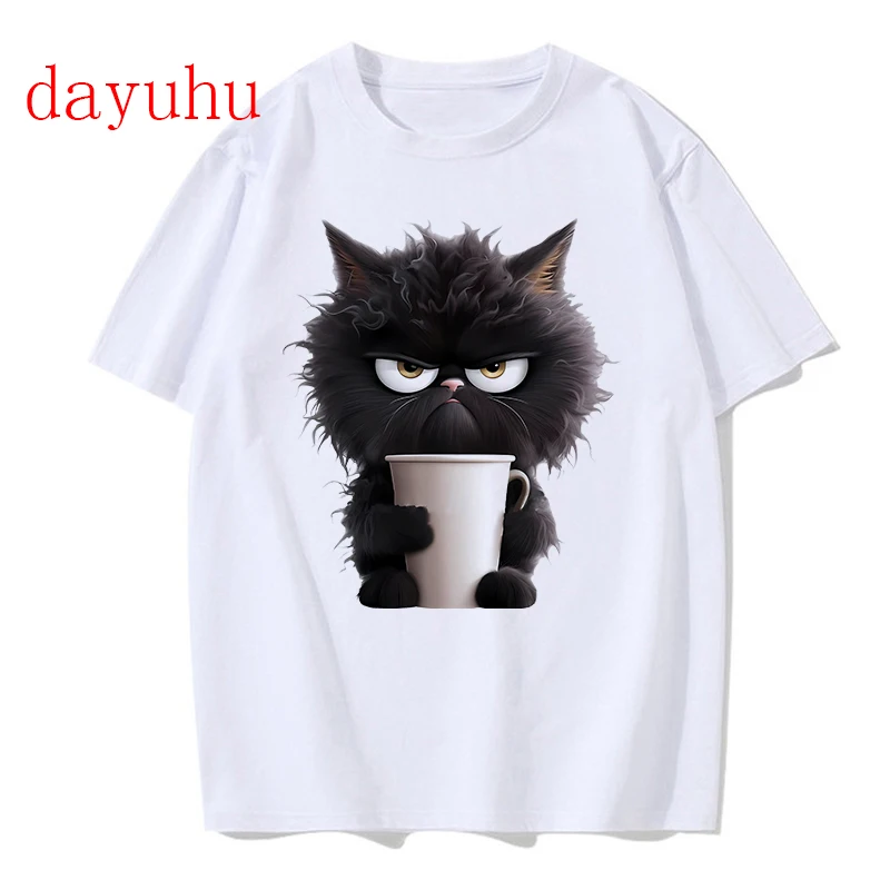 Unisex Streetwear Eu Men Size Funny Fan Cat T Shirt Men Women Shirt Ulzzang T-shirt 90s Tshirt Harajuku Top Tee Shirt