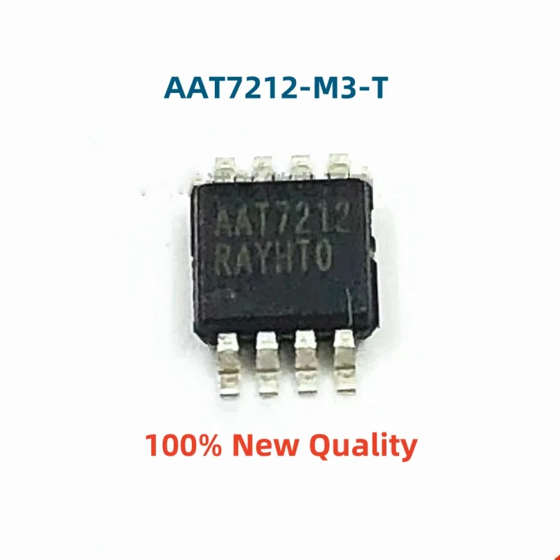 5PCS 100% New AAT7212-M3-T AAT7212 MSOP-8 Brand New Original Chips ic