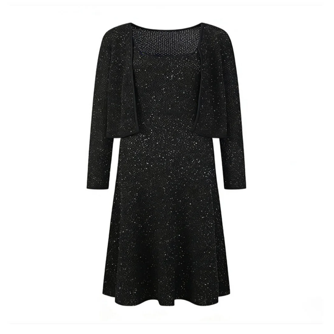 Women Spring Summer New Knitted Cami Dress Set