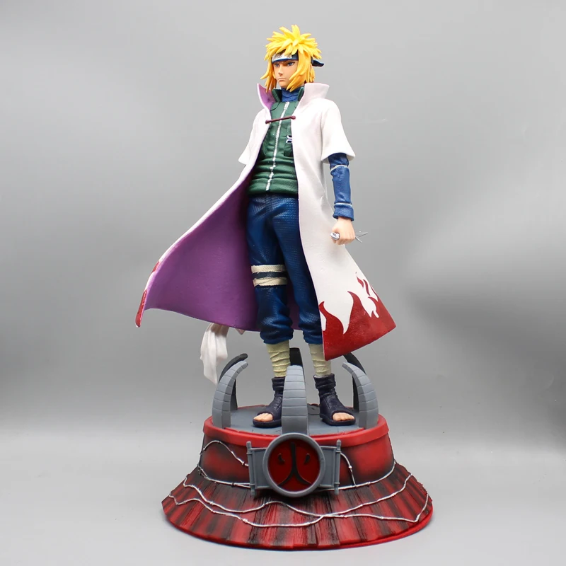 

37cm Anime Namikaze Minato Figure Naruto Figurine Fourth Generation Minato Action Figures Pvc Toy Gift Collection Model Statue