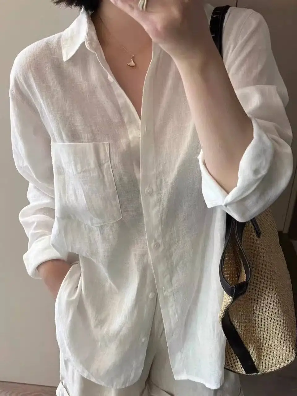 

Women's Long Sleeve Sun Protection Shirt Loose Air Conditioned Open Cardigan Breathable Thin Outerwear Korean Style Simple Match