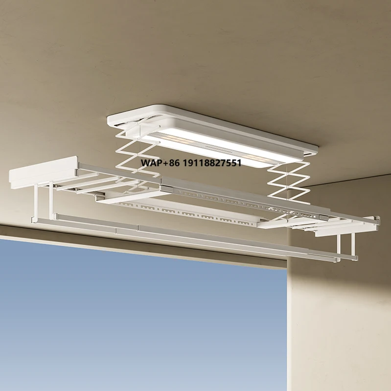 

Intelligent Remote Control Lifting Electric Drying Rack for Balcony Telescopic Clothes Hanger