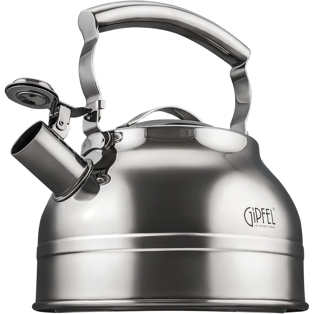 Whistling Tea Kettle Stovetop - Food Grade Stainless Steel Teapot for Stove Top with Ergonomic Handle for Gas