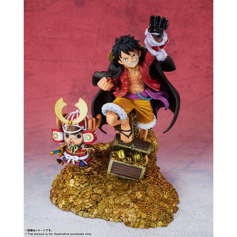 Bandai-figura Original de One Piece, figura de Anime, artszero Monkey D. FIGURA DE ACCIÓN DE Luffy, juguetes para niños, regalo, adornos de modelos coleccionables