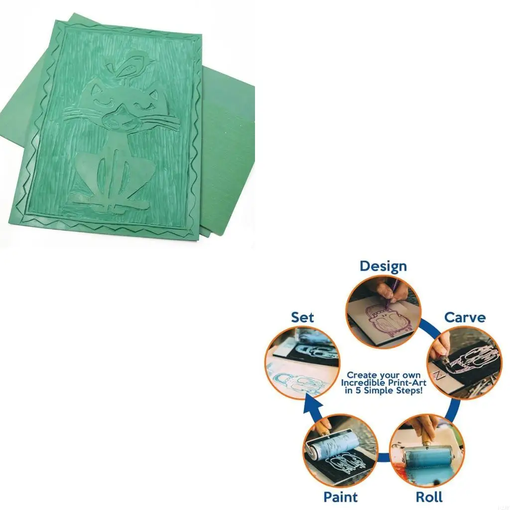 

Набор для изготовления штампов, резиновая доска из ПВХ, печатная чернильная пластина для печати