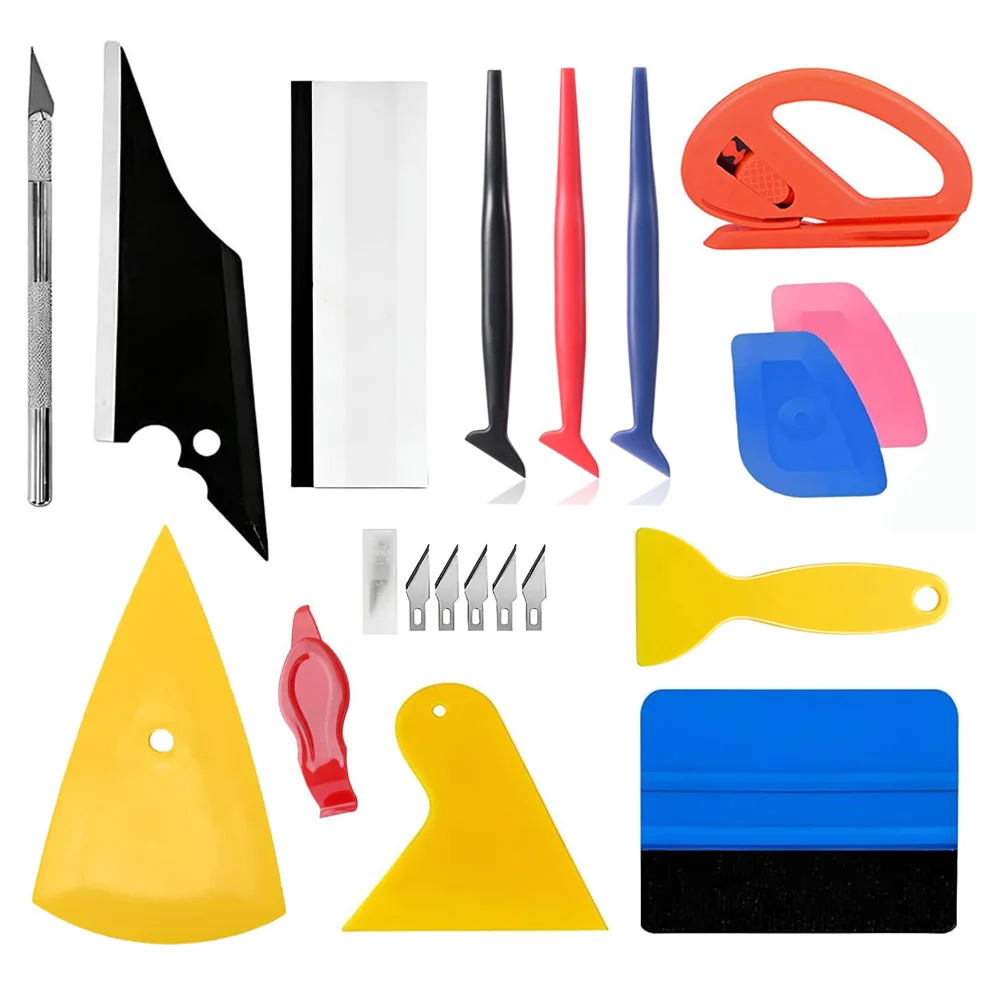 Kit Profissional de Instalação de Película Protetora de Vinil para Vidros Automotivos e Decalques PPF para Envelopamento de Carros
