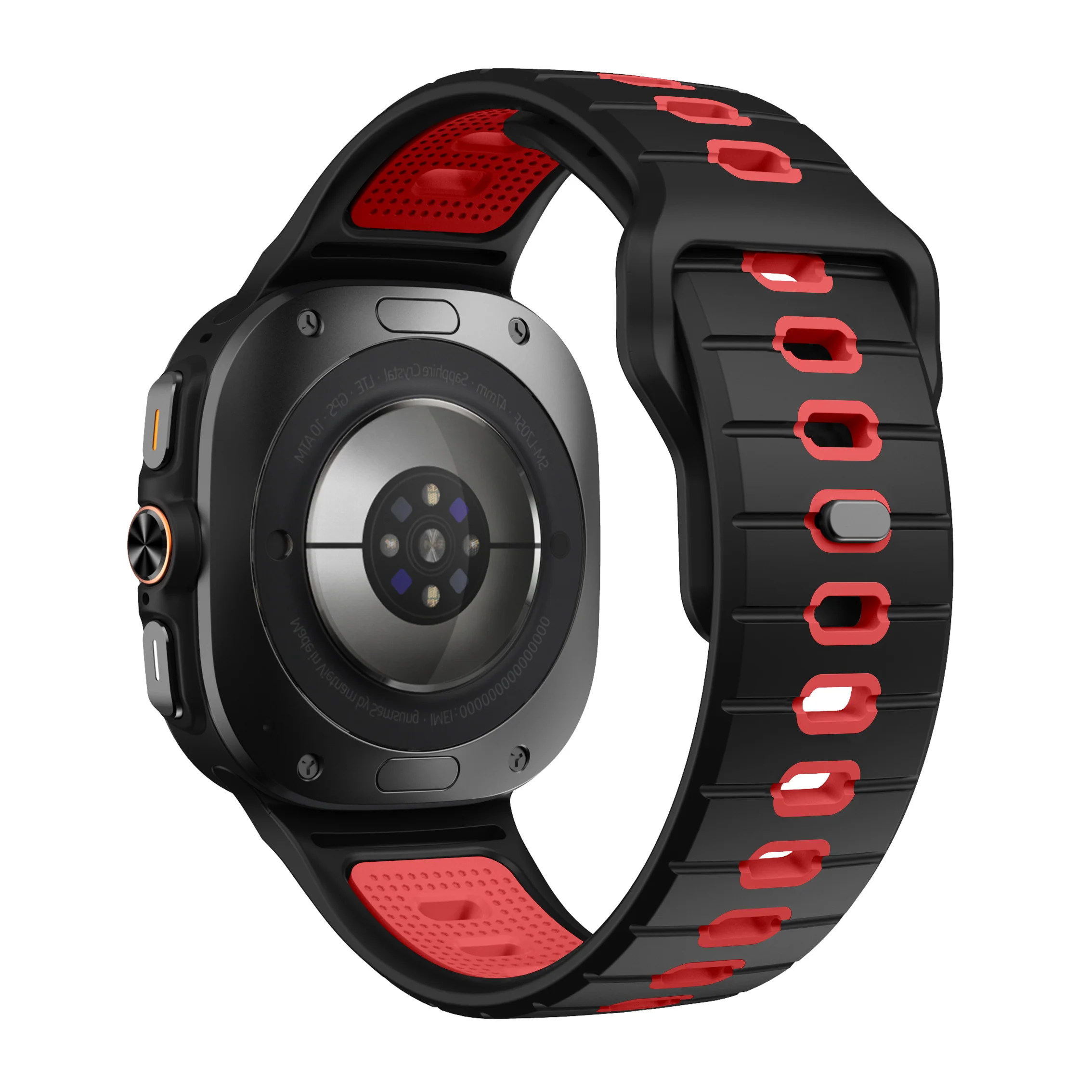 Two-Color Silicone for Samsung Galaxy Watch 7 Ultra Strap 47mm Accessories Sport Silicone Bracelet Band