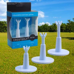 2pcs/pack Golf Adjustable Range Tees White Plastic Golf Tees Golf Practice Tees Gift Golf Accessories