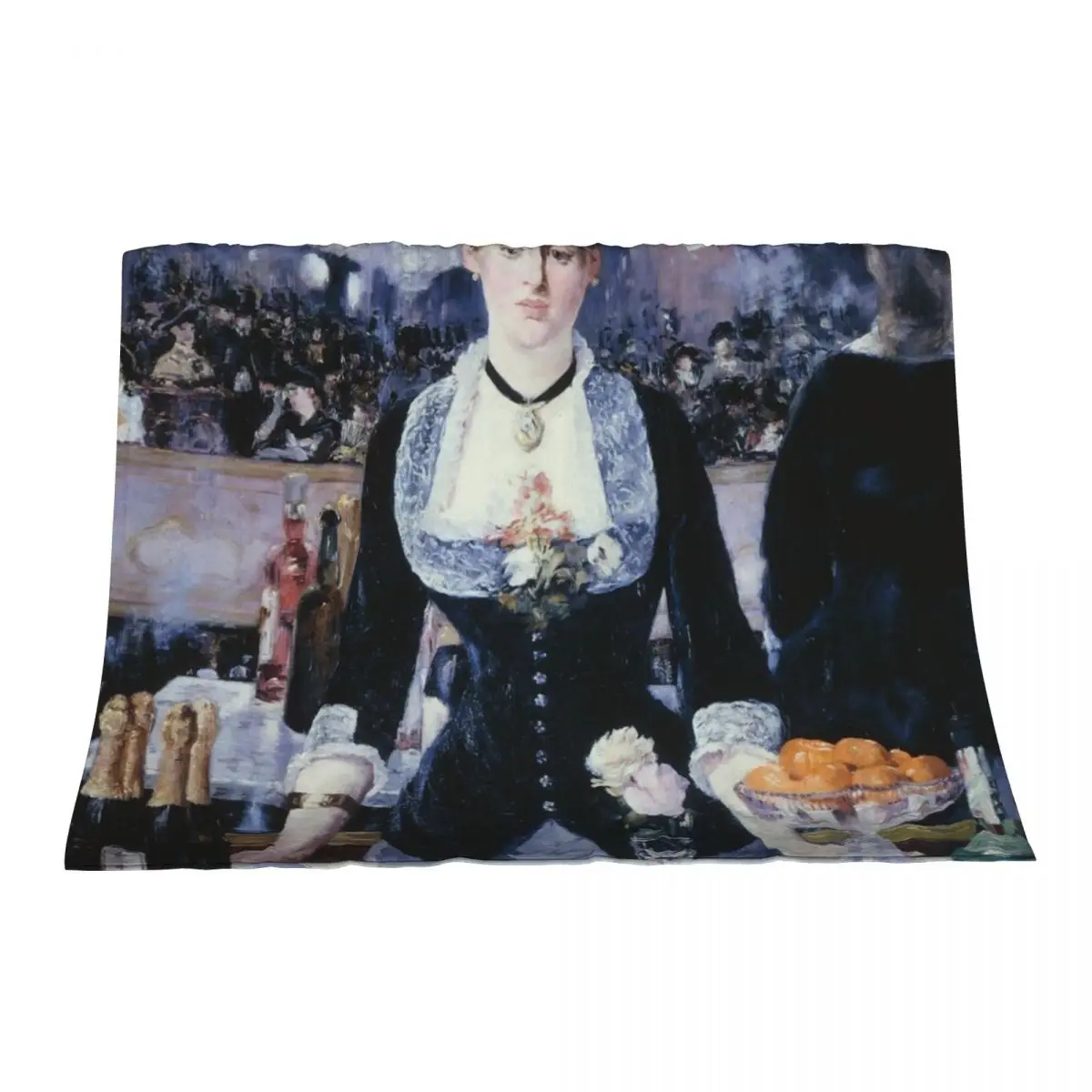 

A BAR AT THE FOLIES-BERGERE - EDOUARD MANET Throw Blanket Sofa Quilt Summer Designers cosplay anime Blankets