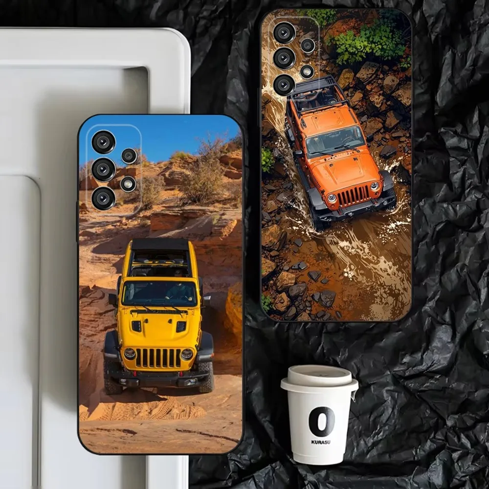 

J-Jeeps off-road SUV Phone Case For Samsung S25,S24,S23,S22,S21,S20,S10,Ultra,Plus,Lite,FE,Soft Silicone Black Cover